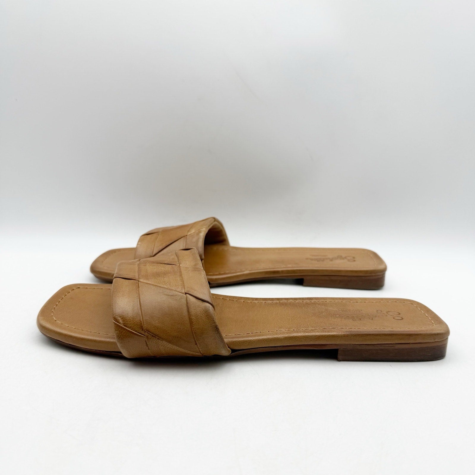 Seychelles Womens Portland Slide Sandals US 8.5 M Light Brown Leather NWOB
