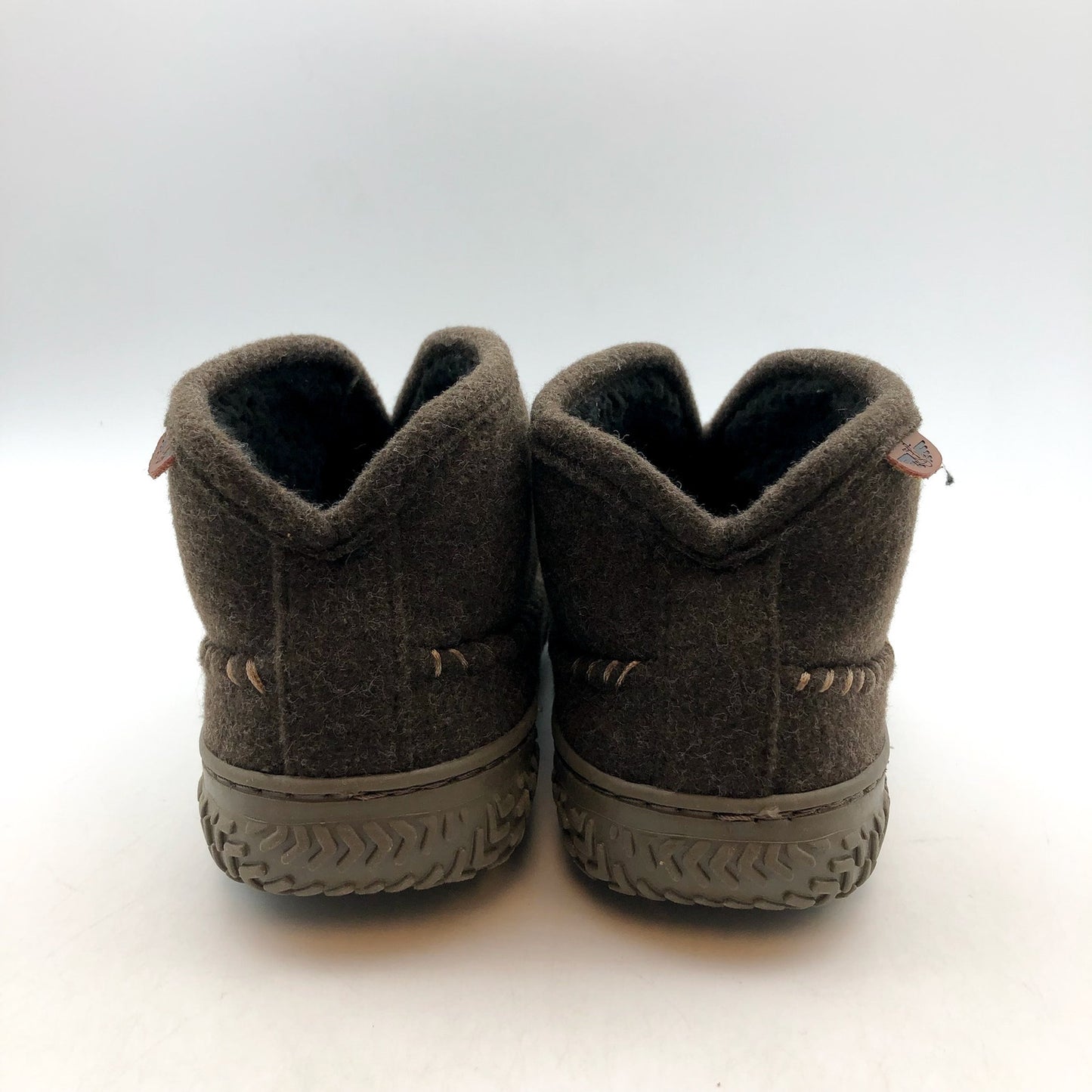 Dockers Mens Rugged Wool Slip-On Slipper Boots US 8 EU 35.5 Taupe Round Toe NIB