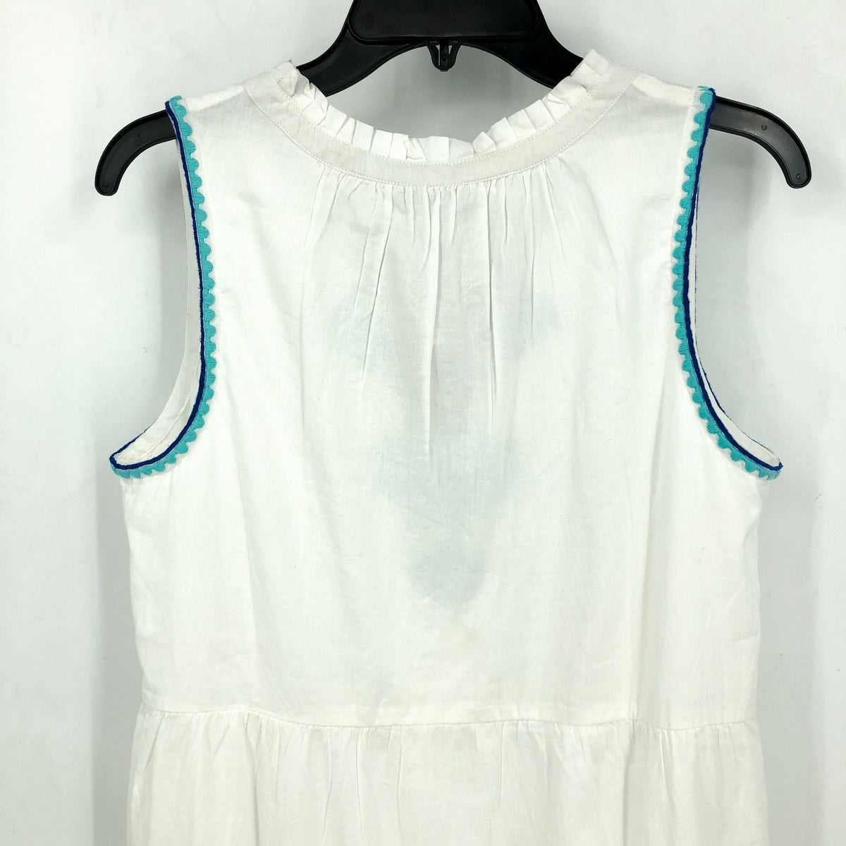 TOMMY BAHAMA Shell Beach Tiered Maxi Dress Small White Embroidered Cover-Up NWT