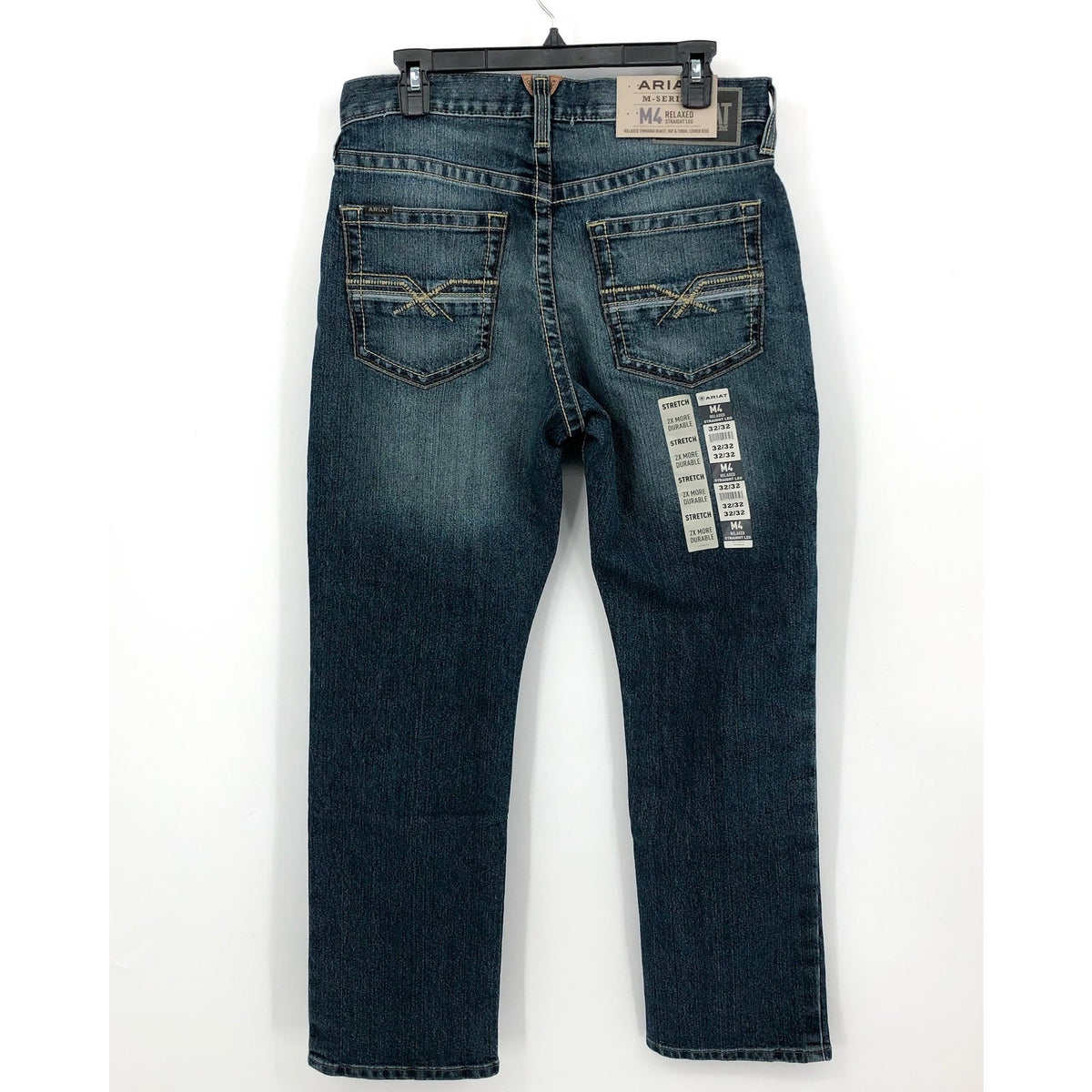 ARIAT Men's M4 Stockton Stackable Straight Leg Jeans 32x32 Kentucky Blue NWT