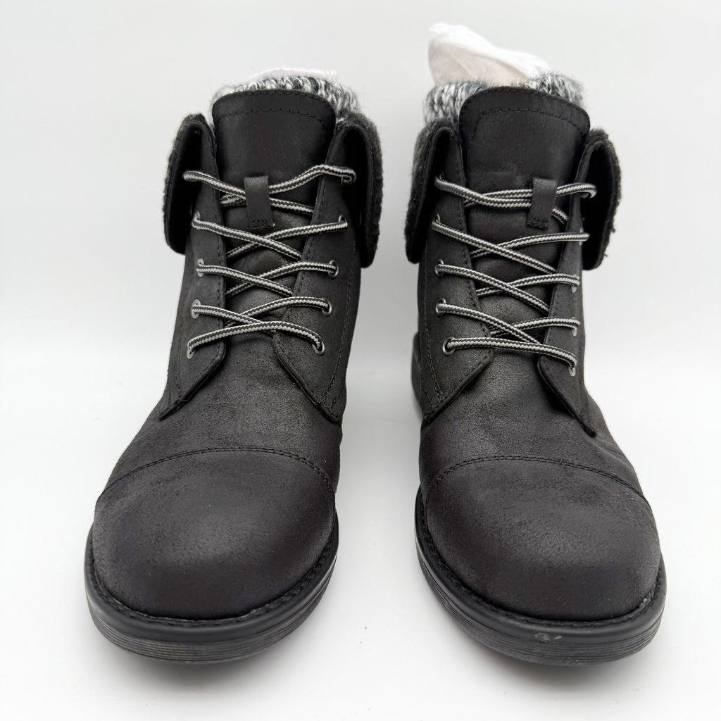Cliffs by White Mountain Womens Duena Ankle Booties US 8.5 M Black Knit NIB