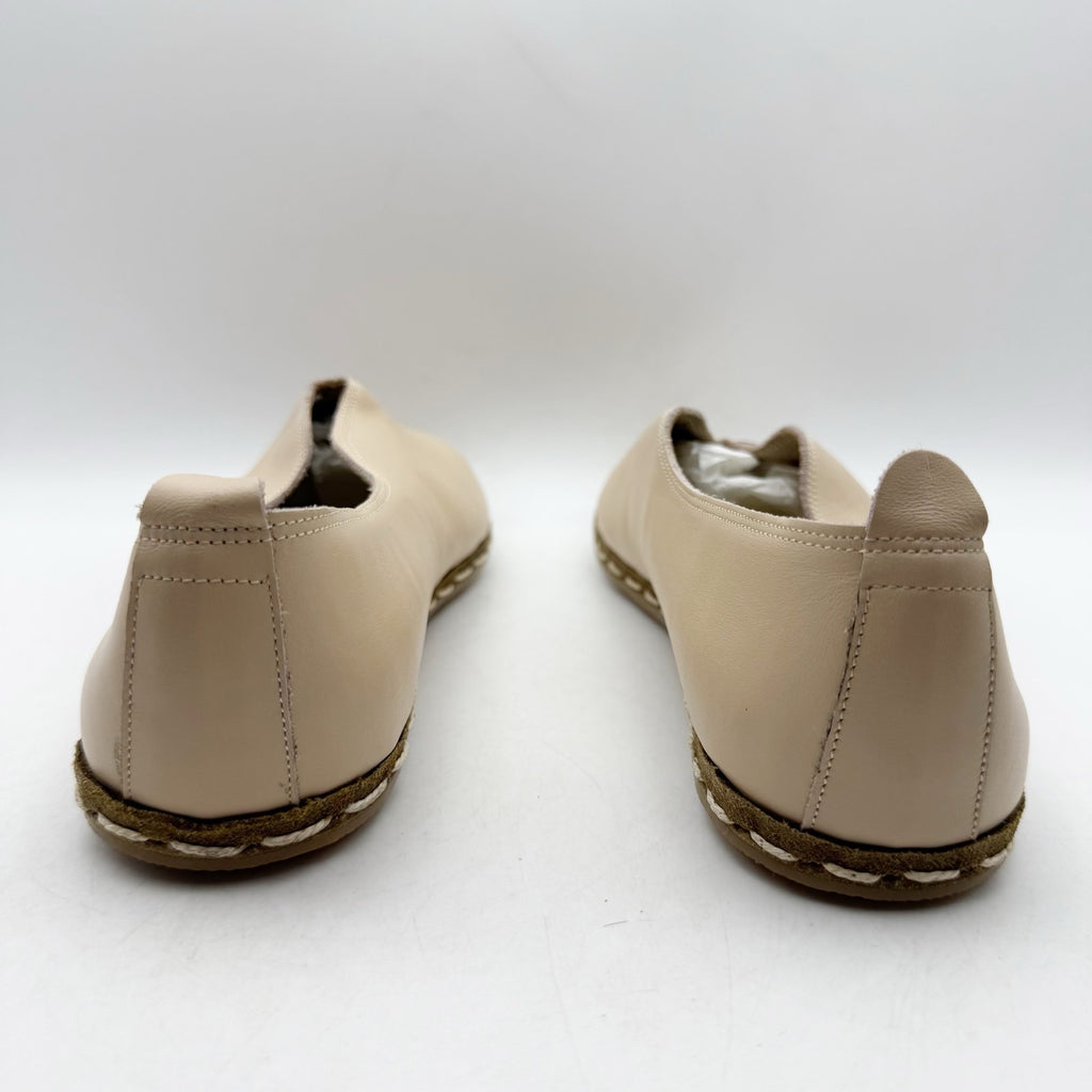 NIDA LU Womens LU Loafers EU 40 US Size 9 Bone White Leather NWOB