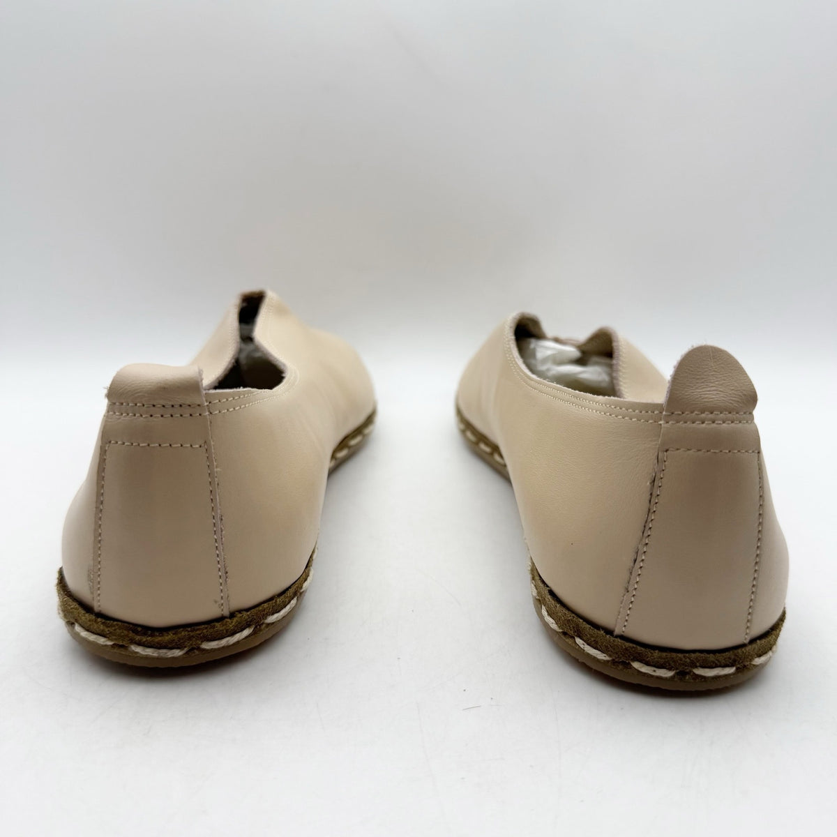 NIDA LU Womens LU Loafers EU 40 US Size 9 Bone White Leather NWOB