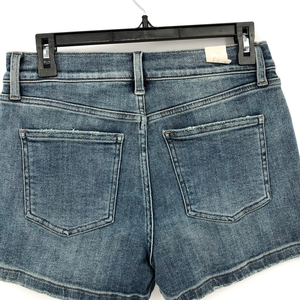 STITCH FIX X COSMIC BLUE LOVE Cuffed Denim Shorts Size 27 US 4 Blue Mid Rise NWT