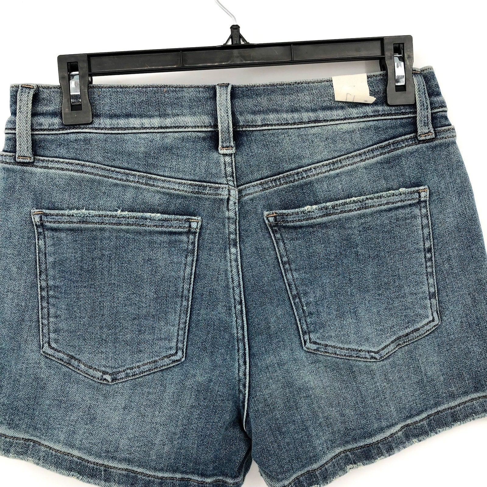 STITCH FIX X COSMIC BLUE LOVE Cuffed Denim Shorts Size 27 US 4 Blue Mid Rise NWT