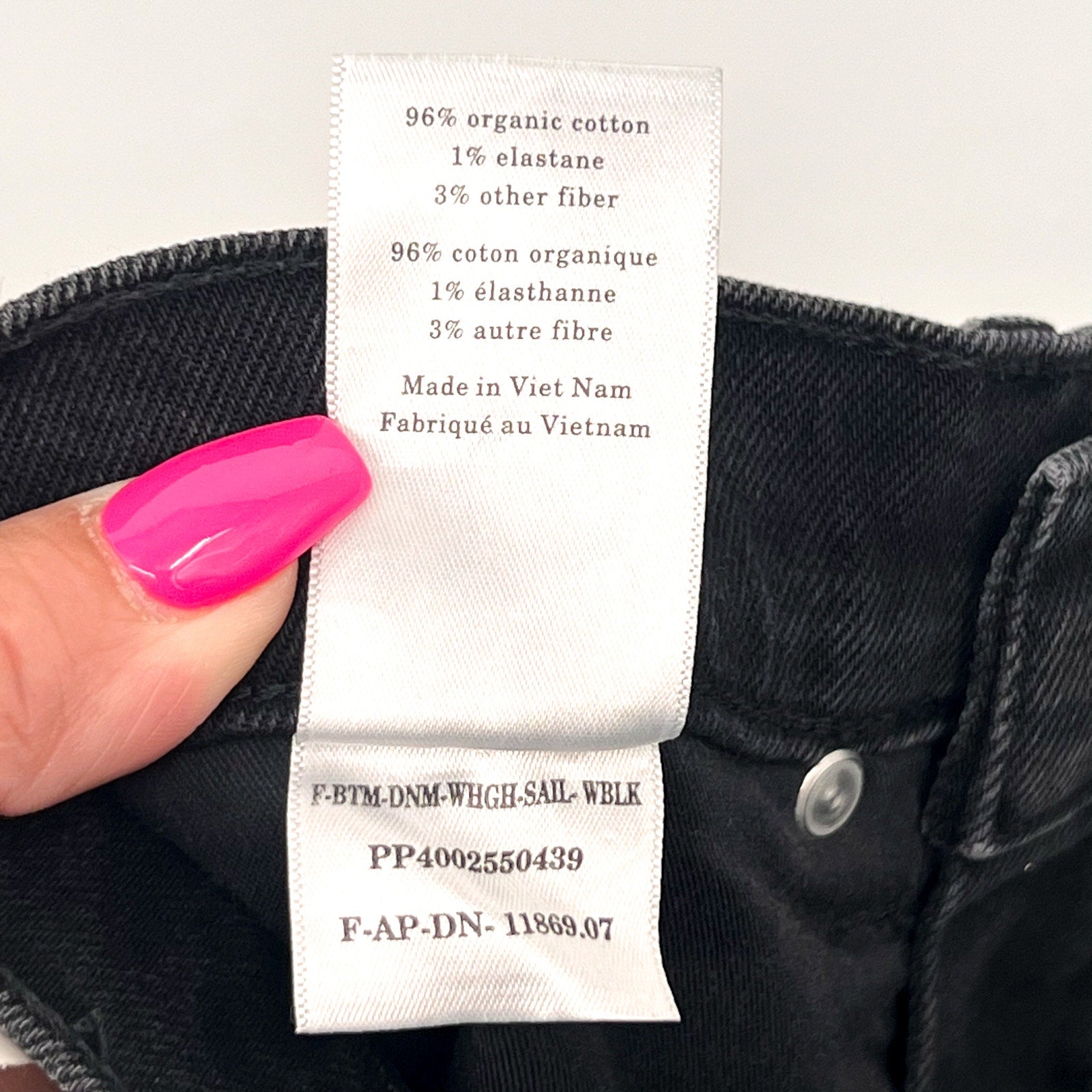 EVERLANE Womens Way-High Sailor Jeans Size 25 US 0 Crop Coal Black Wide Leg NWT