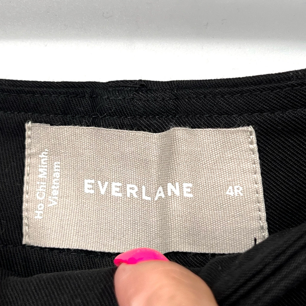 Everlane Womens The Way-High Drape Pants Size 4 Black 31" Inseam Pleated NWT