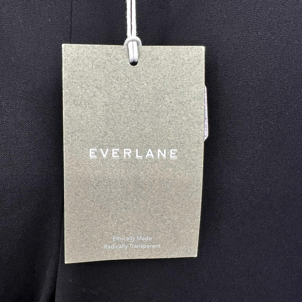EVERLANE Women's The Curvy Side-Zip Work Pant Size 6 Stretch Cotton Black NWT