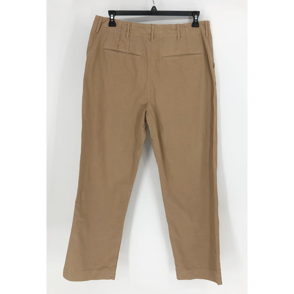 RE/DONE Womens 90s Loose Trousers Size 31 US 12 Tan High Waist Chinos Twill NWOT
