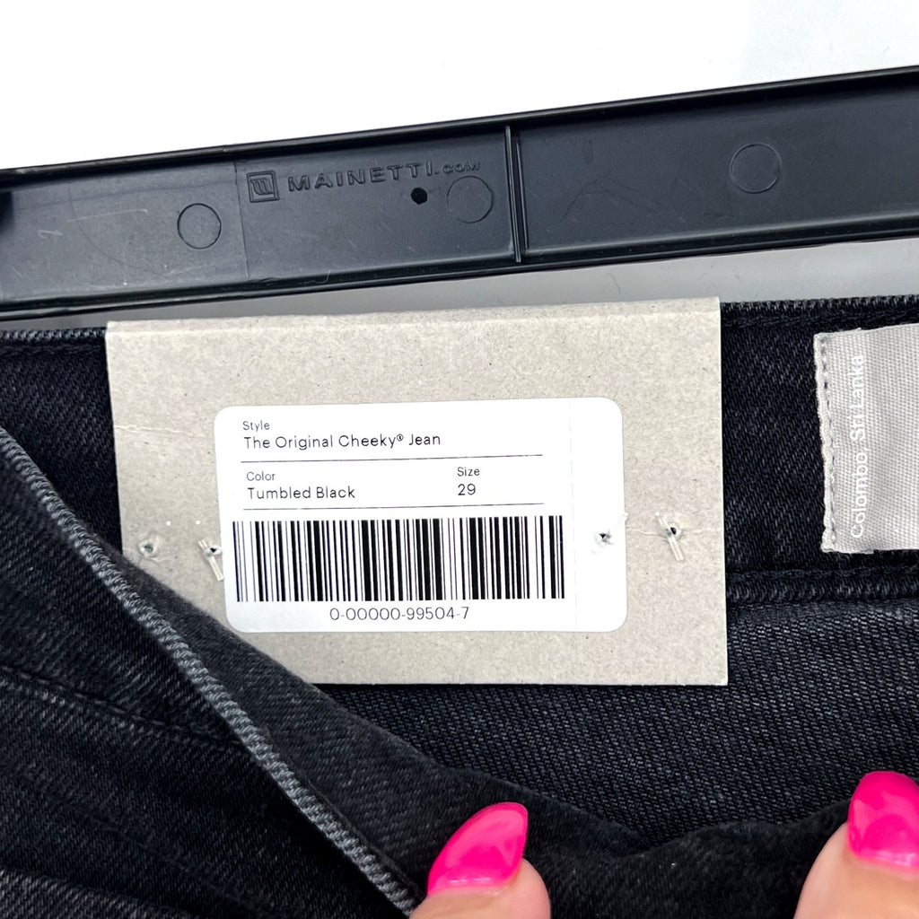 EVERLANE Womens The Original Cheeky Jeans Size 29 Tumbled Black 26.5" Inseam NWT