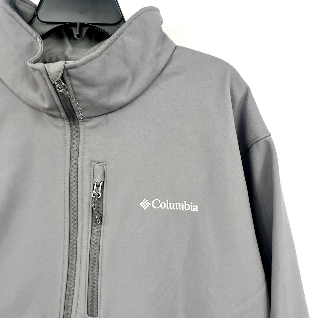 COLUMBIA Men's Ascender Hiking Softshell Jacket Size 3X City Grey NWT