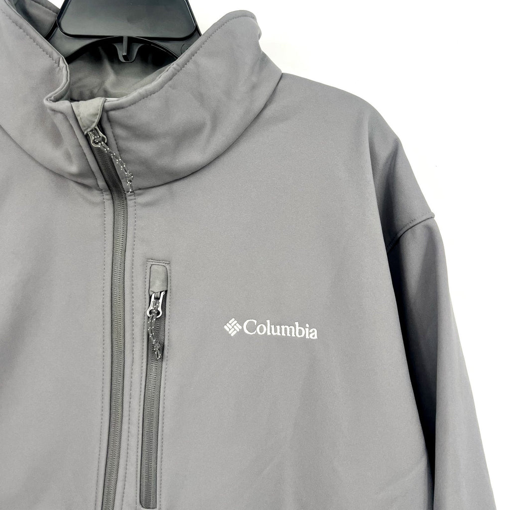 COLUMBIA Men's Ascender Hiking Softshell Jacket Size 3X City Grey NWT
