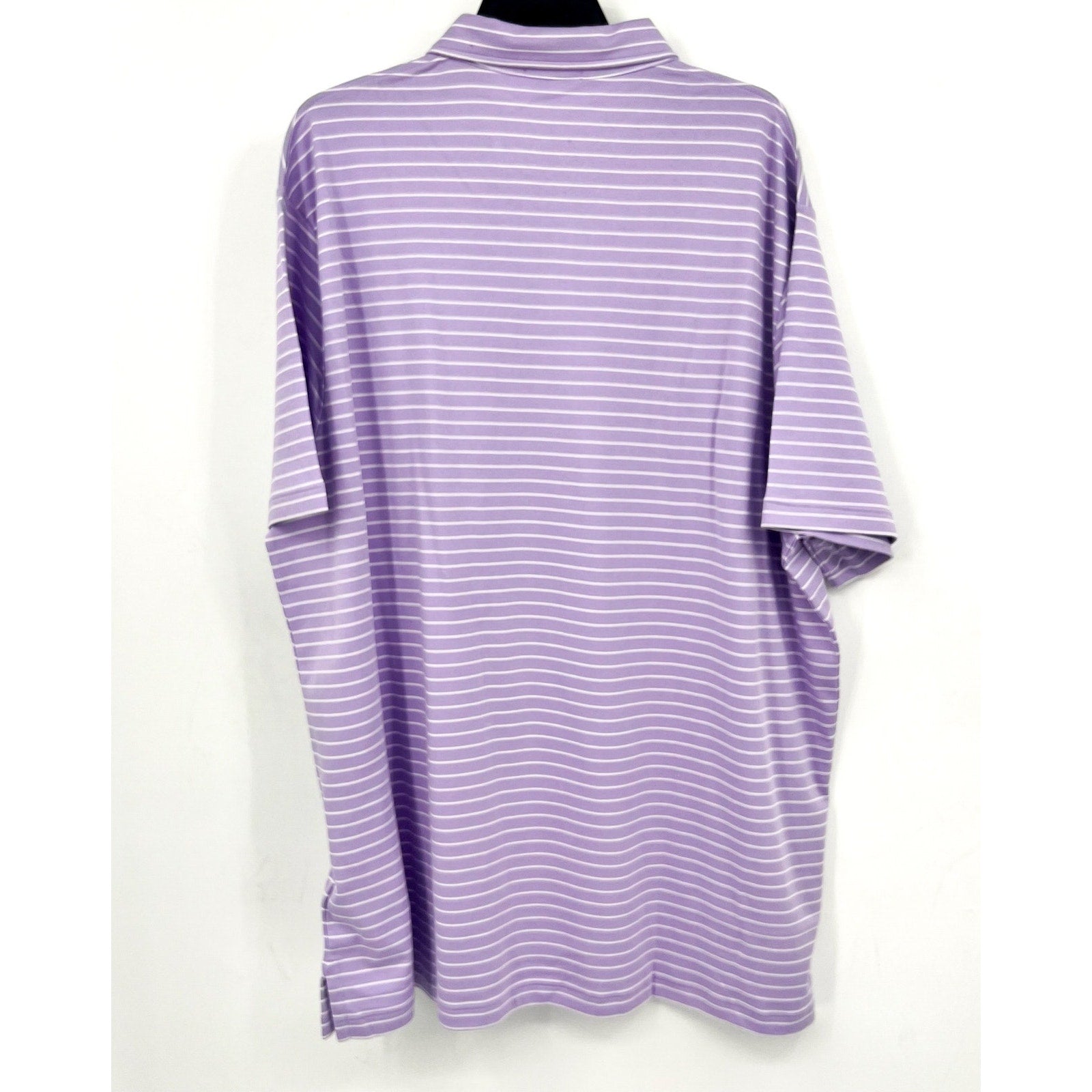 POLO RALPH LAUREN Classic-Fit Polo Shirt XXL Purple White Stripe Soft Cotton NWT