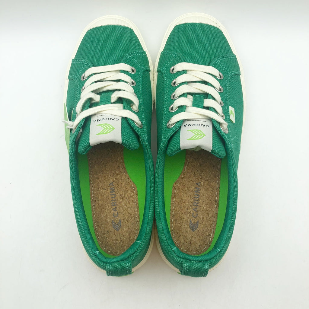 Cariuma OCA Low Canvas Sneaker Men's 8 Women's 9.5 Green Organic Cotton NIB