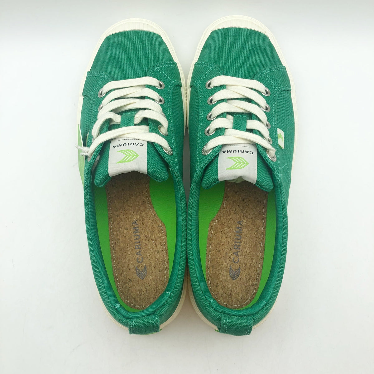 Cariuma OCA Low Canvas Sneaker Men's 8 Women's 9.5 Green Organic Cotton NIB