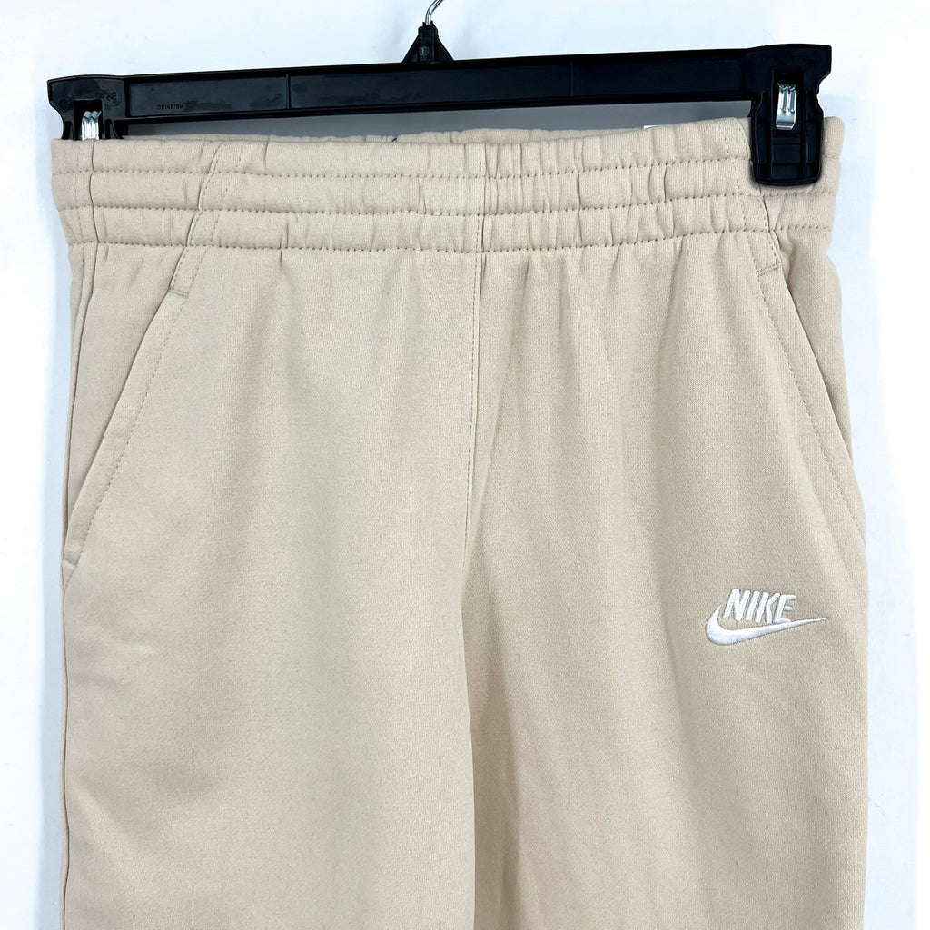 NIKE Kids Sportswear Club Fleece Joggers Pants Medium Cream White Boys Girls NWT