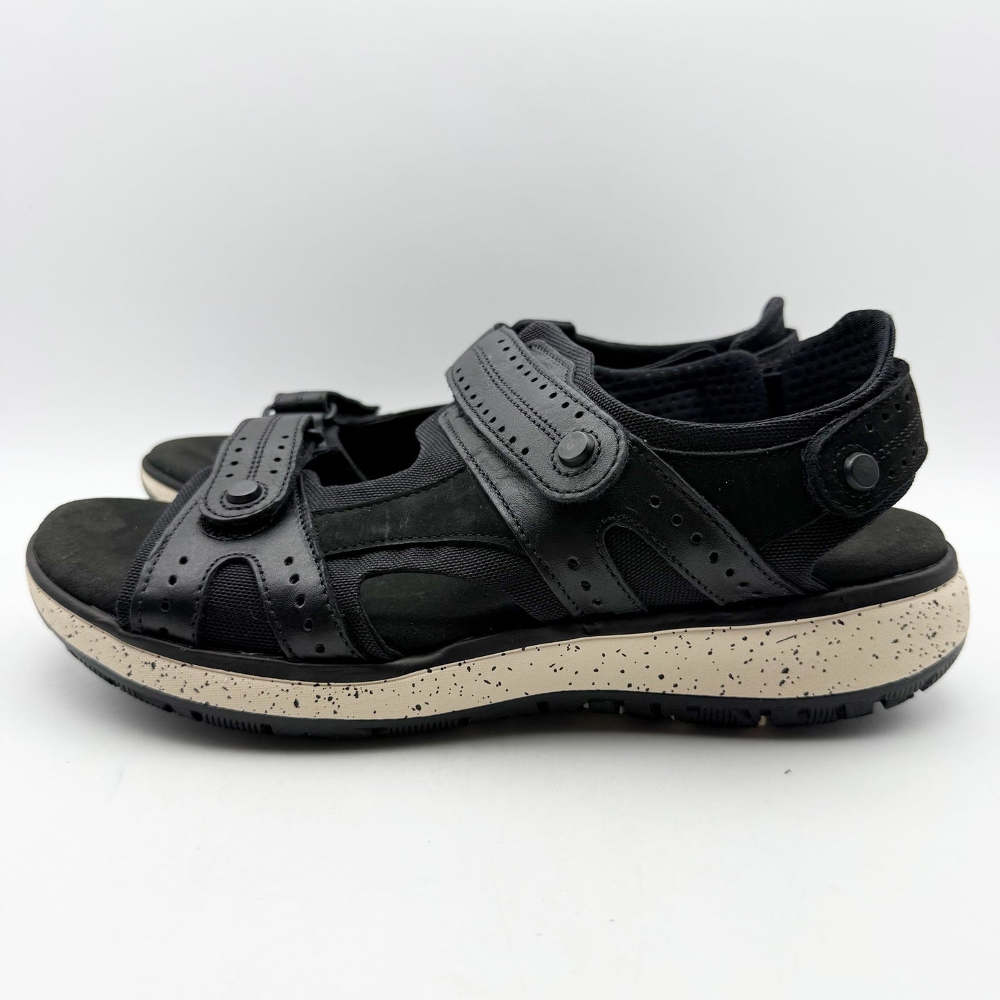 SAS Womens Embark Adjustable Sandals US 10 Narrow Black Comfort Sport NIB