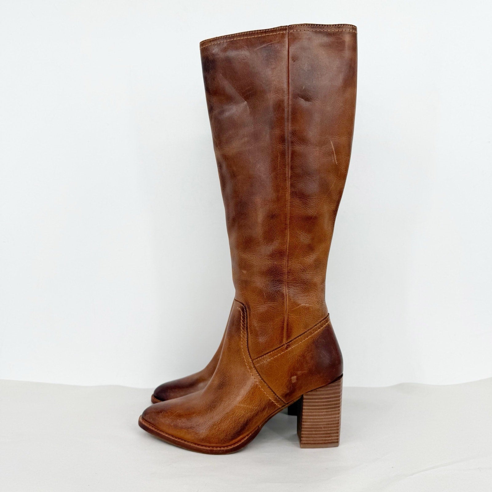 Diba True Womens True Do Knee High Boots US 9 M Brown Leather NWOB