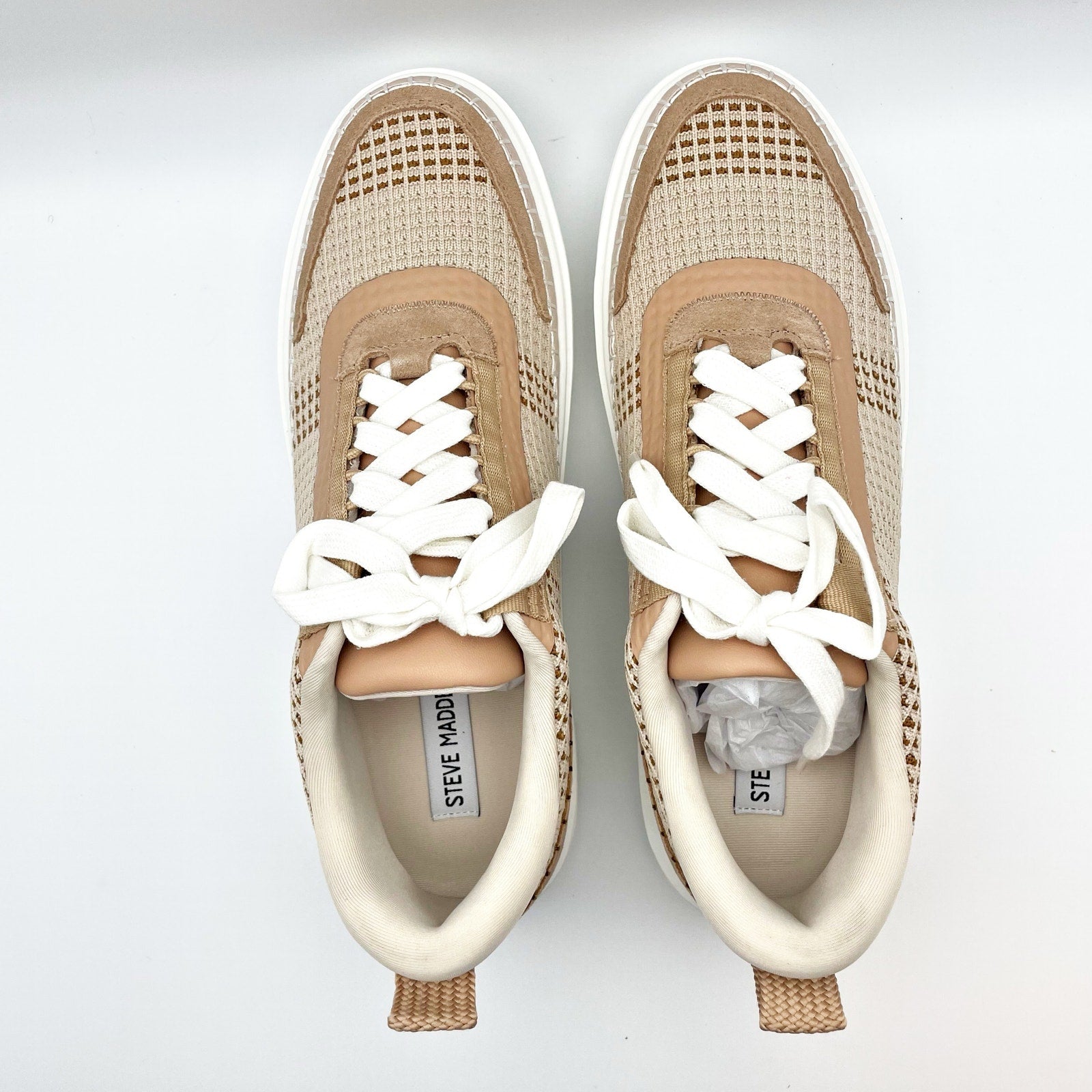 Steve Madden Womens Charlie Casual Sneakers Size 10 M Tan Light Brown NIB