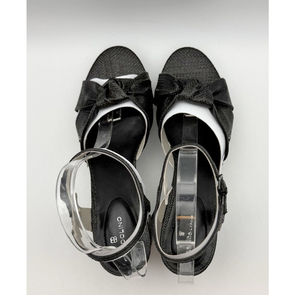 Bandolino Womens Prezley Heeled Sandals Size 10 M EU 40.5 Black Party NIB