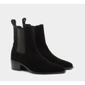 Saint Morta Men's Nomad Pointy Toe Chelsea Boots Size 8 EU 42 Black Suede NIB