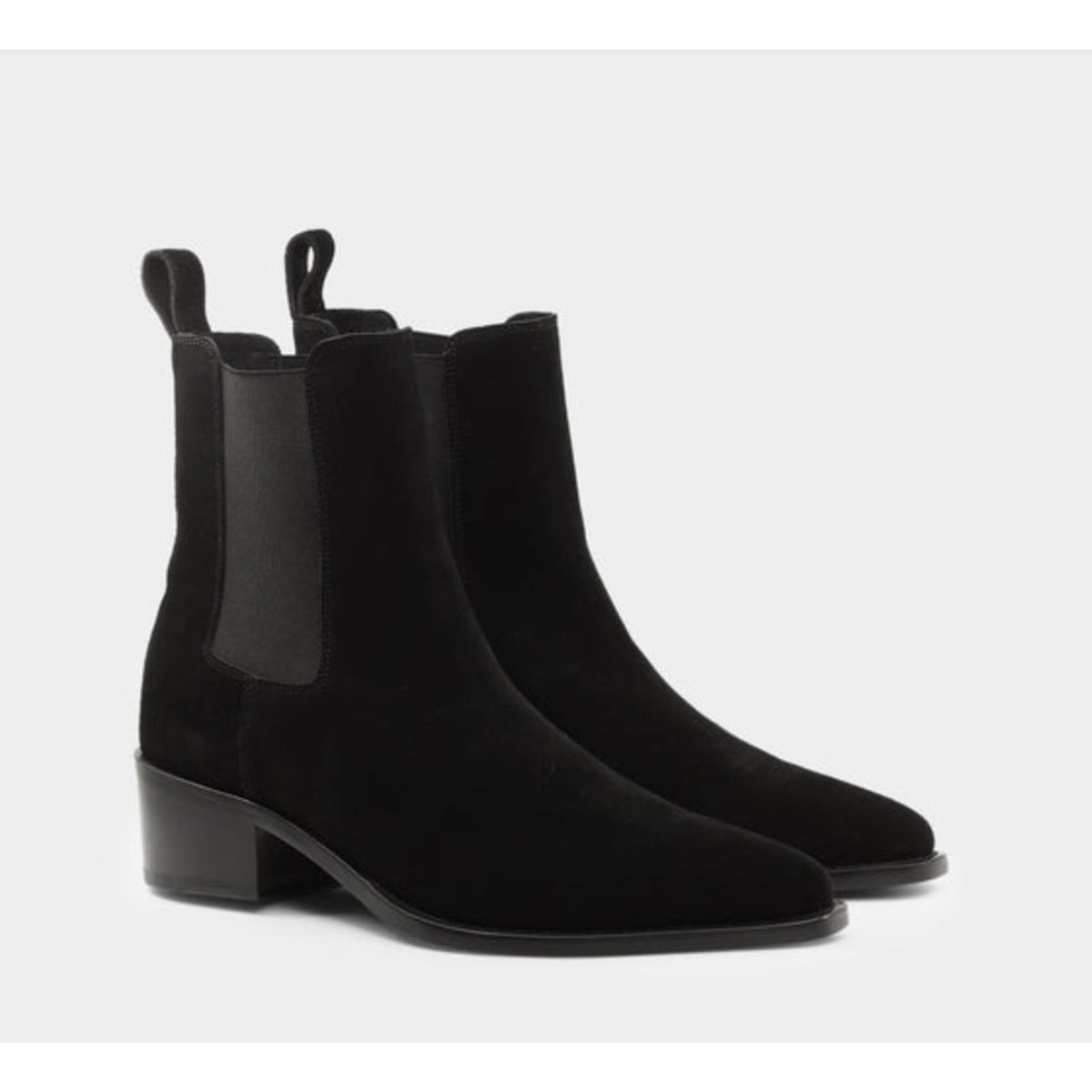 Saint Morta Men's Nomad Pointy Toe Chelsea Boots Size 8 EU 42 Black Suede NIB