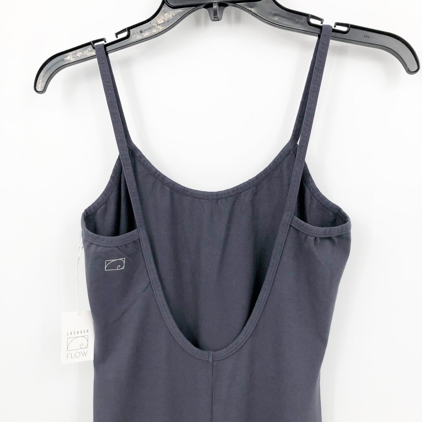 LACAUSA Women's Flow Prana Unitard Charcoal XS Yoga Jumpsuit NWT