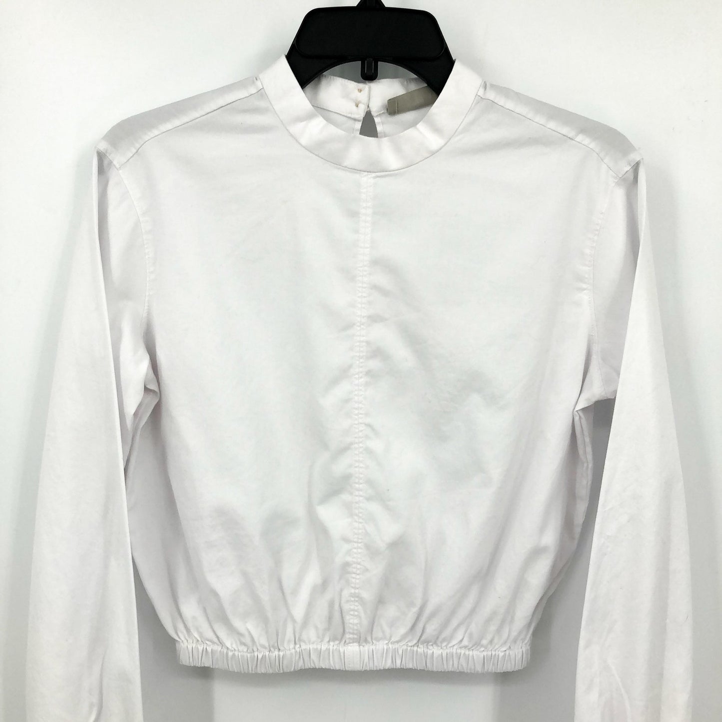 EVERLANE Women's The Mockneck Bubble Top White XXS