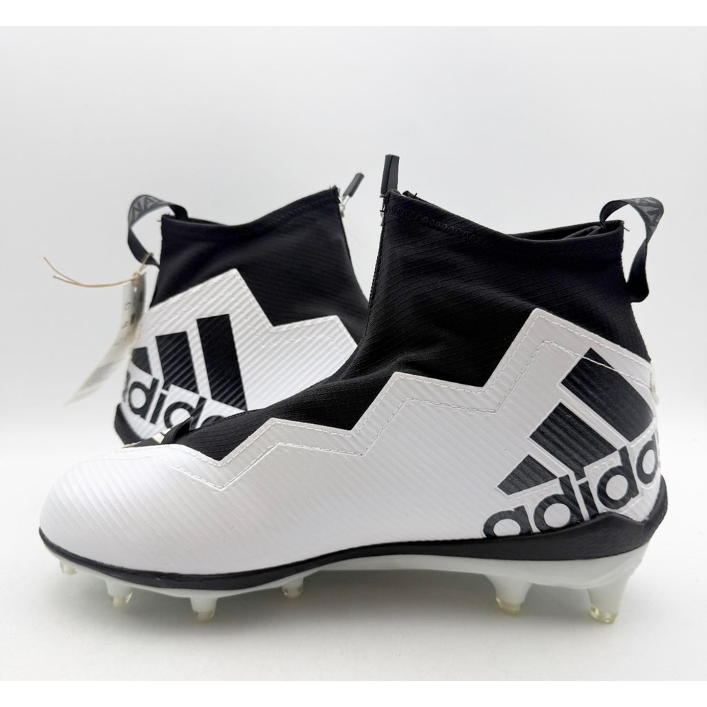 ADIDAS Men's Nasty 2.0 Football Cleats Size 11.5 White Black Zipper GV8306 NWOB