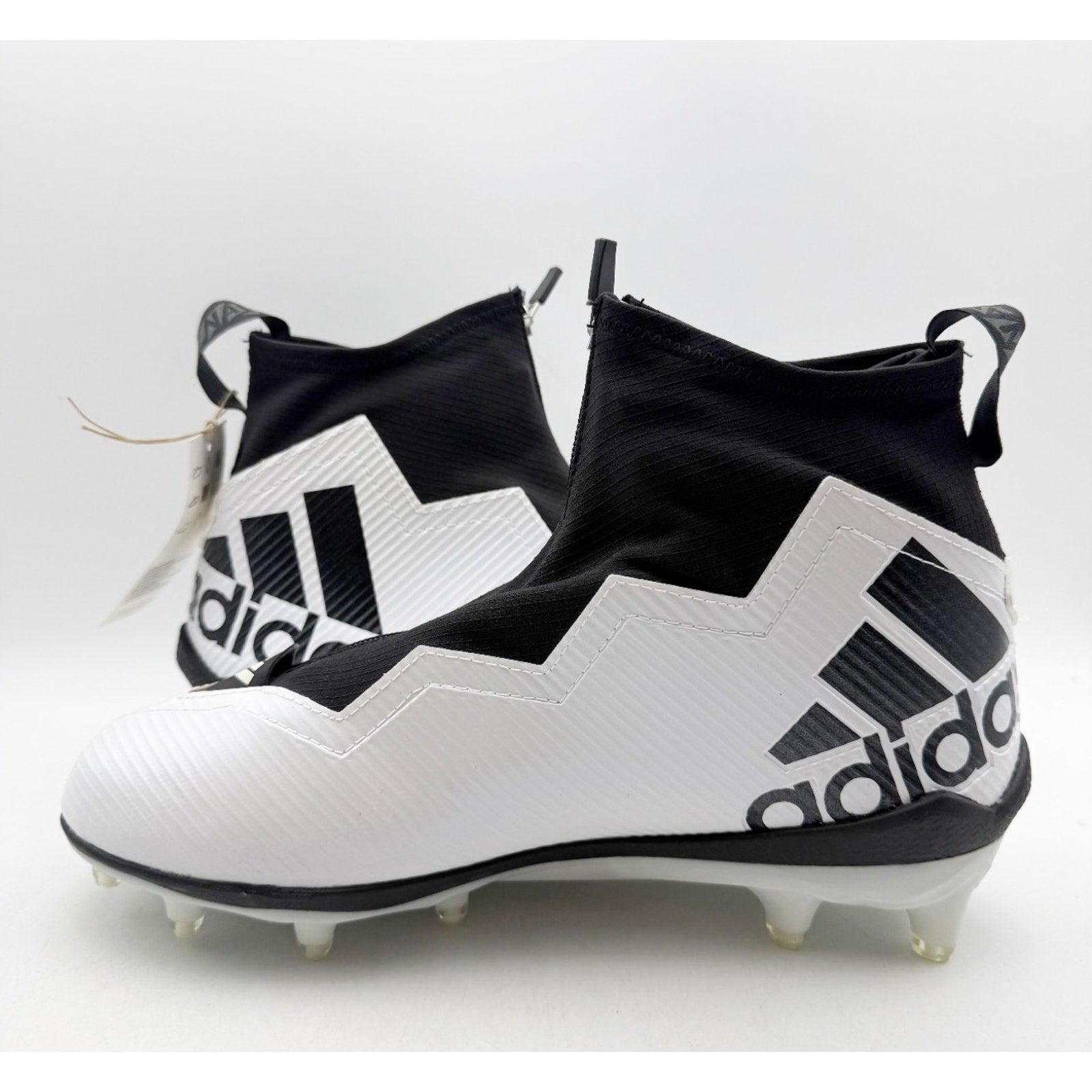 ADIDAS Men's Nasty 2.0 Football Cleats Size 11.5 White Black Zipper GV8306 NWOB
