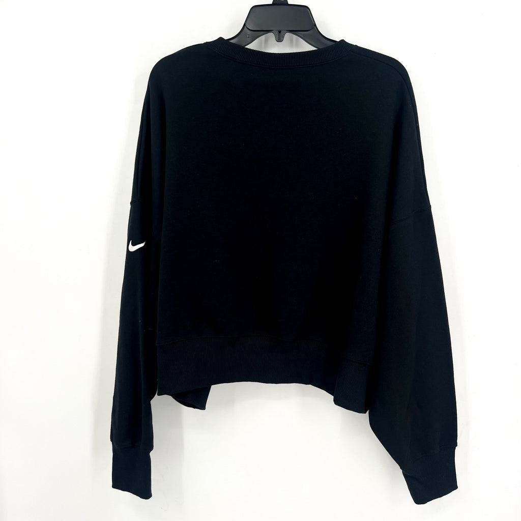 Nike Womens Carolina Panthers Oversized Rewind Sweatshirt Large Black NWT