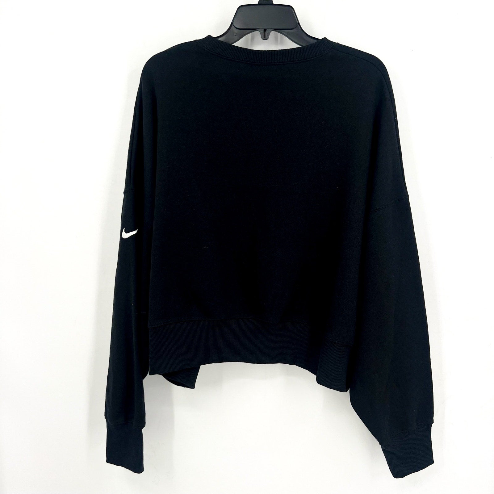 Nike Womens Carolina Panthers Oversized Rewind Sweatshirt Large Black NWT
