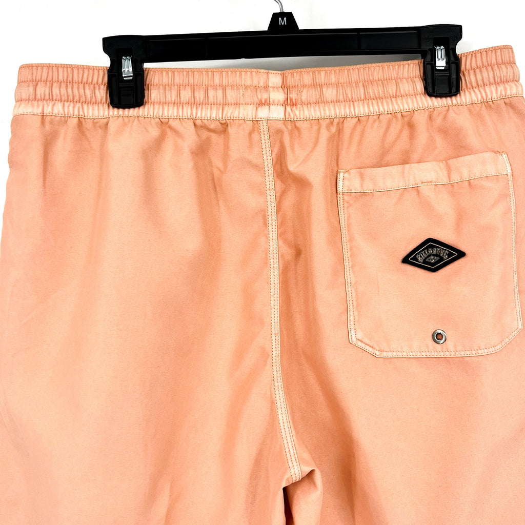 BILLABONG Men's All Day Layback Boardshort Large Orange Dusty Melon Overdyed NWT