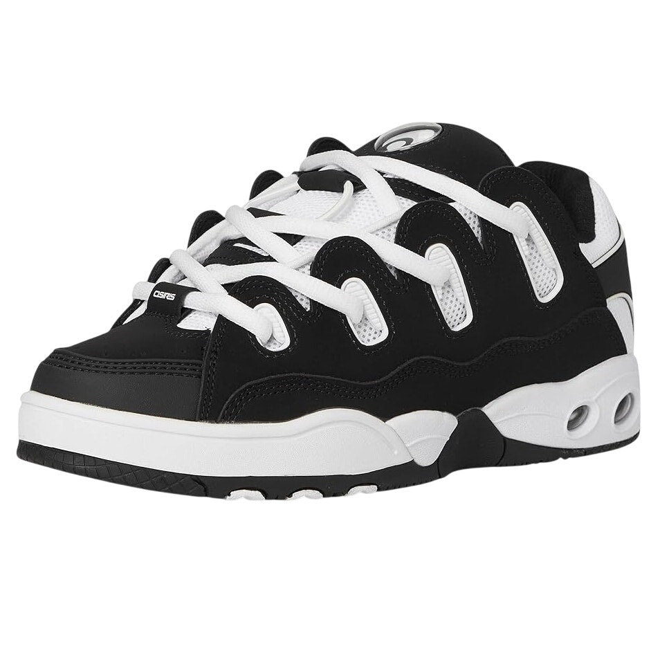 Osiris Mens D3 OG Sneakers US 12 EU 47 Black White EUC