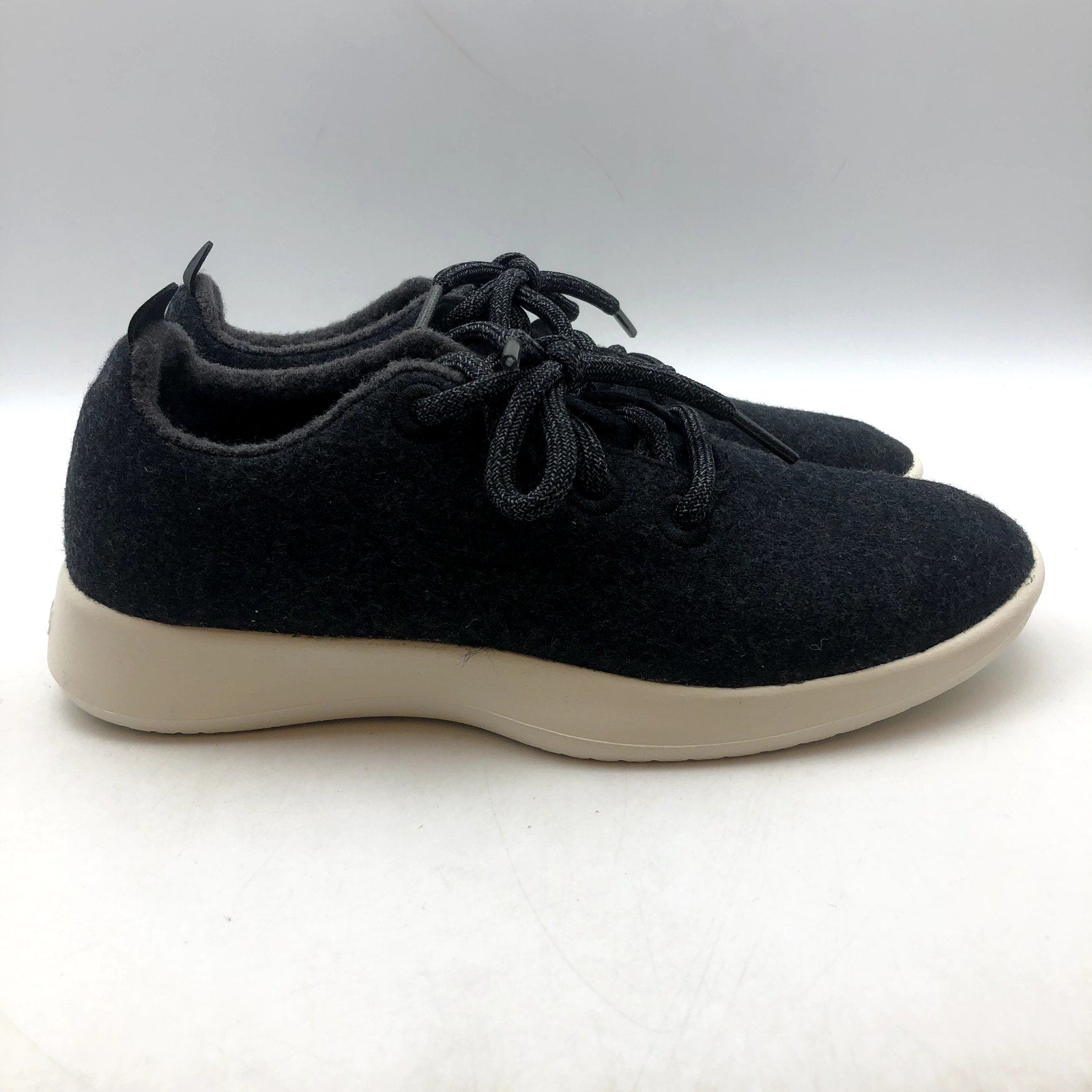 AllBirds Women's Tuke Jo Casual Sneakers Size 6 Black Merino Wool Runners NIB