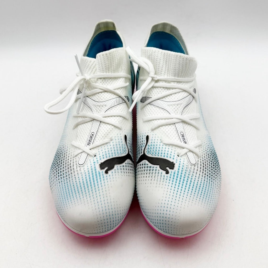 PUMA Kids Future7 Match Firm Artificial Ground Soccer Cleat Size 2 White NWOB