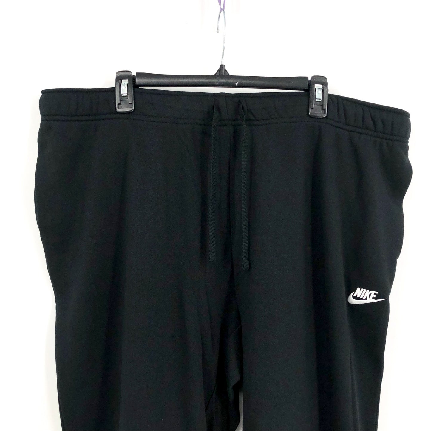 NIKE Womens Sportswear Club Fleece Jogger Pants 2X Black Mid-Rise Sweatpants NWT