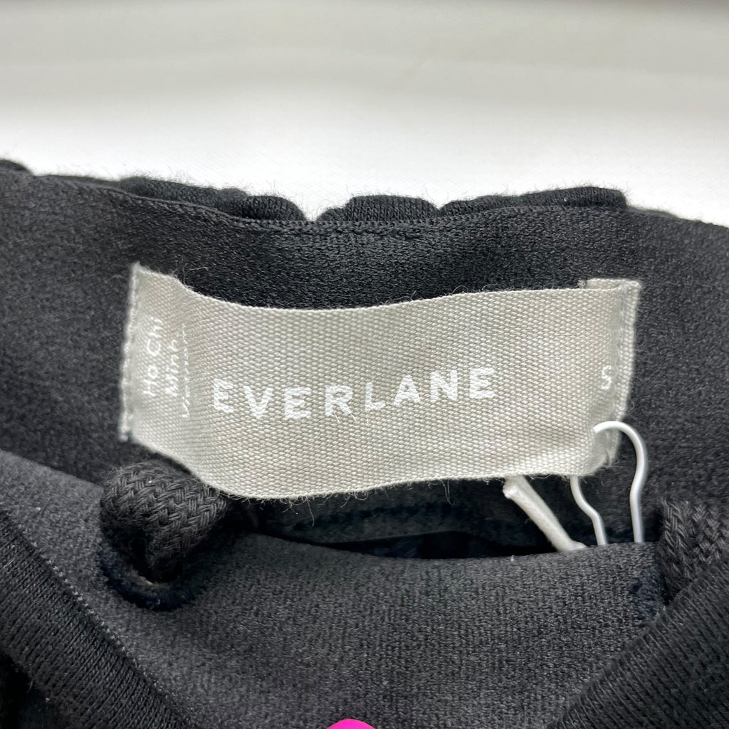 Everlane Womens The Dream Pant Small Black Knit Pull On Taper Slim Fit Ankle NWT