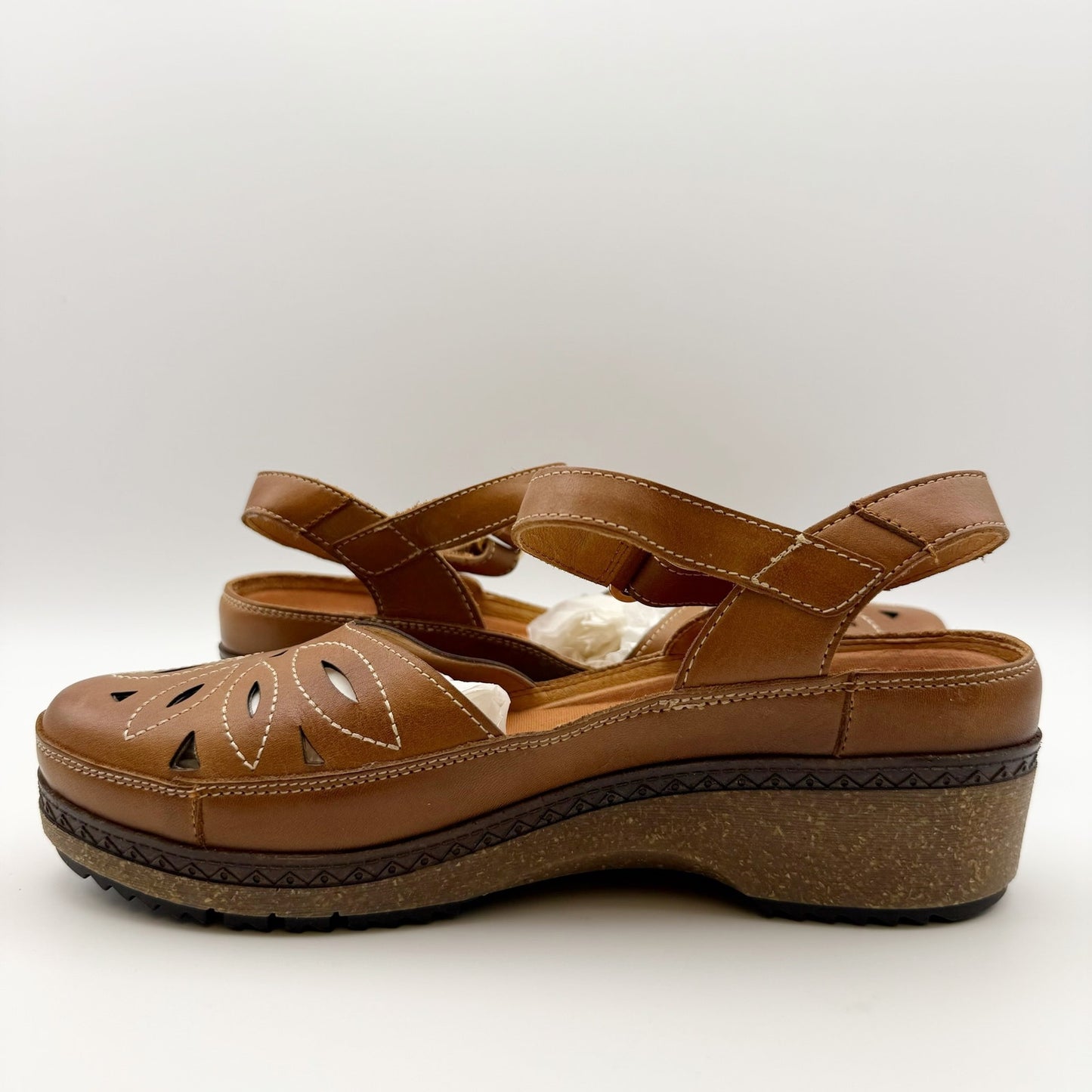 PIKOLINOS Womens Granada W0W-1985 Sandals EU 37 US 6.5-7 Brown Leather NIB