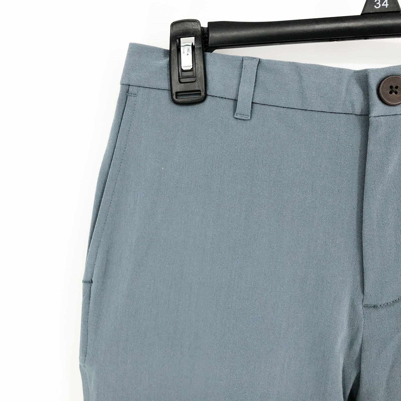 MINISTRY OF SUPPLY Men's Pace Tapered Chino Pants 36x35 Blue Flat Front NWT