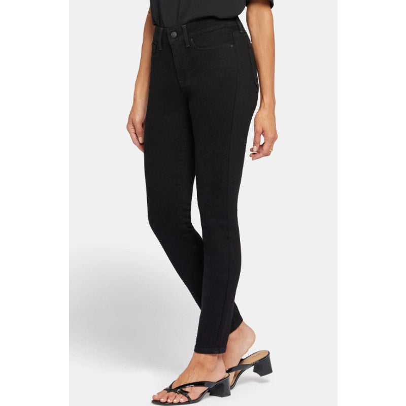 NYDJ Women's Ami Skinny Jeans Size 6 Black High Rise Lift Tuck Technology NWT