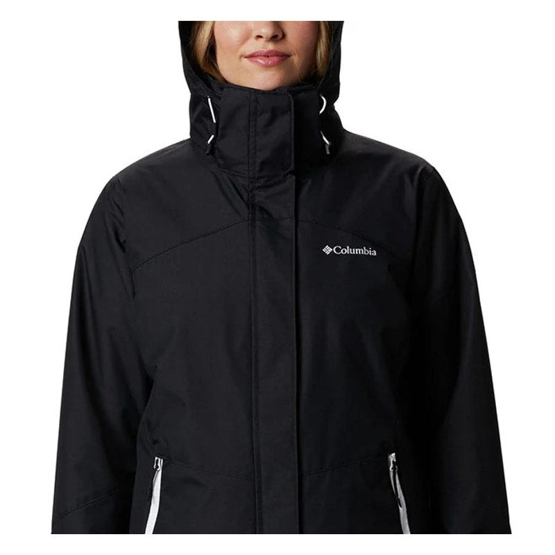 Columbia Women's Bugaboo II Fleece Interchange Jacket 1X Black Waterproof NWT