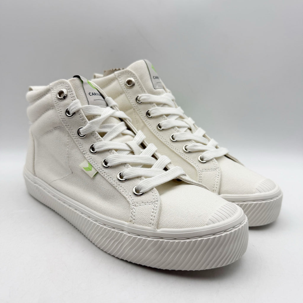 CARIUMA Womens OCA High Top Sneakers Size 6 EU 36.5 Off-White Canvas NIB