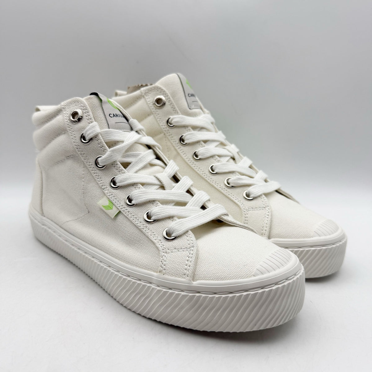 CARIUMA Womens OCA High Top Sneakers Size 6 EU 36.5 Off-White Canvas NIB