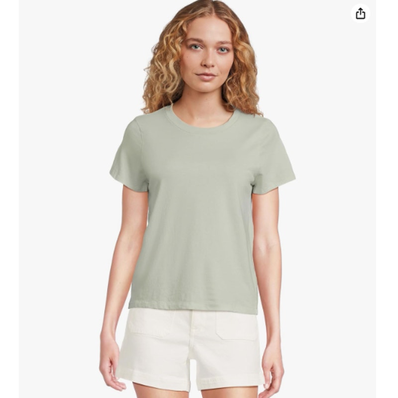 MADEWELL Women's Northside Vintage Tee XXL Green Ice Mint Short Sleeve J8526 NWT