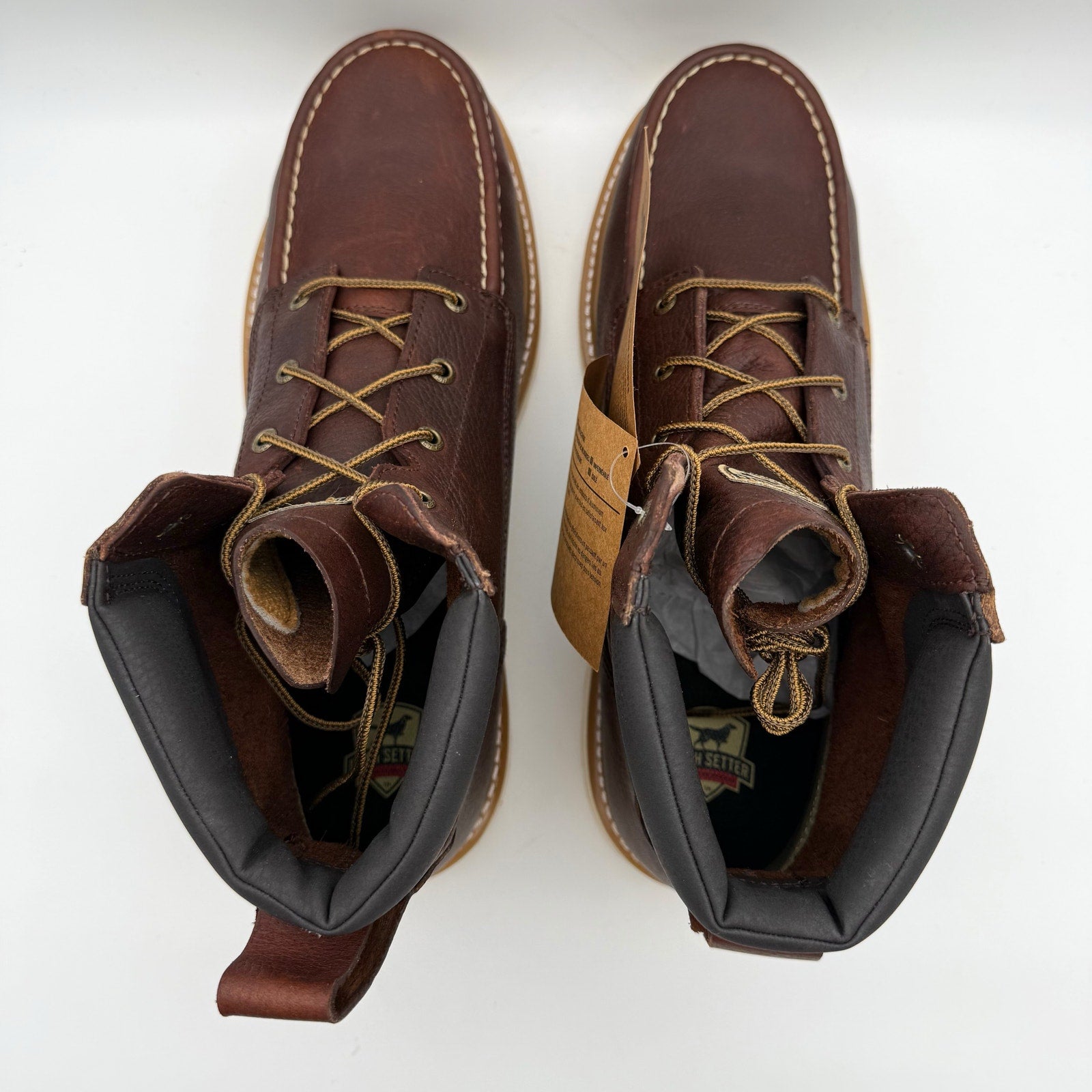 Irish Setter Mens Ashby 6" Aluminum-Toe Work Boots US 14 Brown Leather 83606 NIB