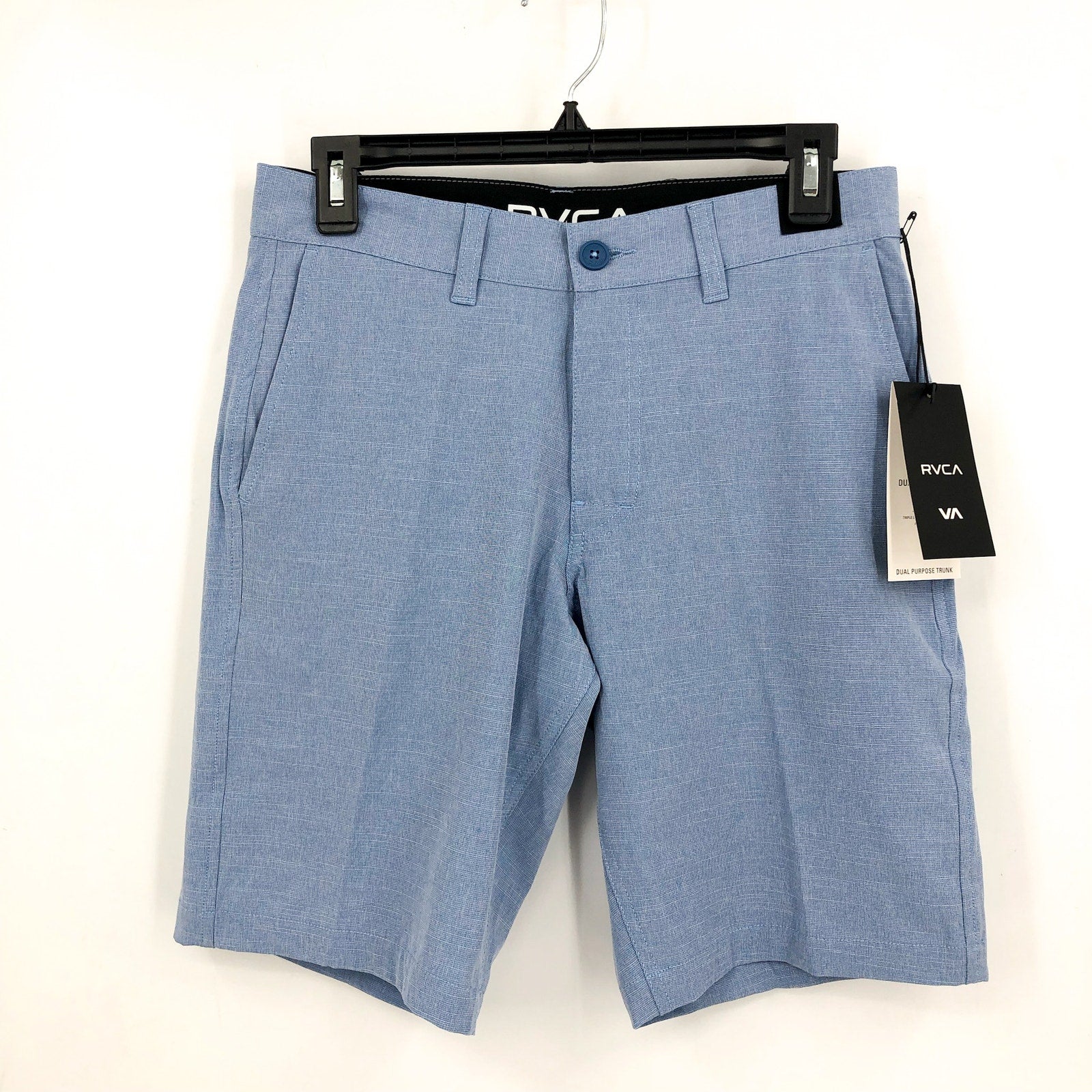 RVCA Men's Balance 20" Hybrid Shorts Size 28 Nautical Blue Flat Front NWT