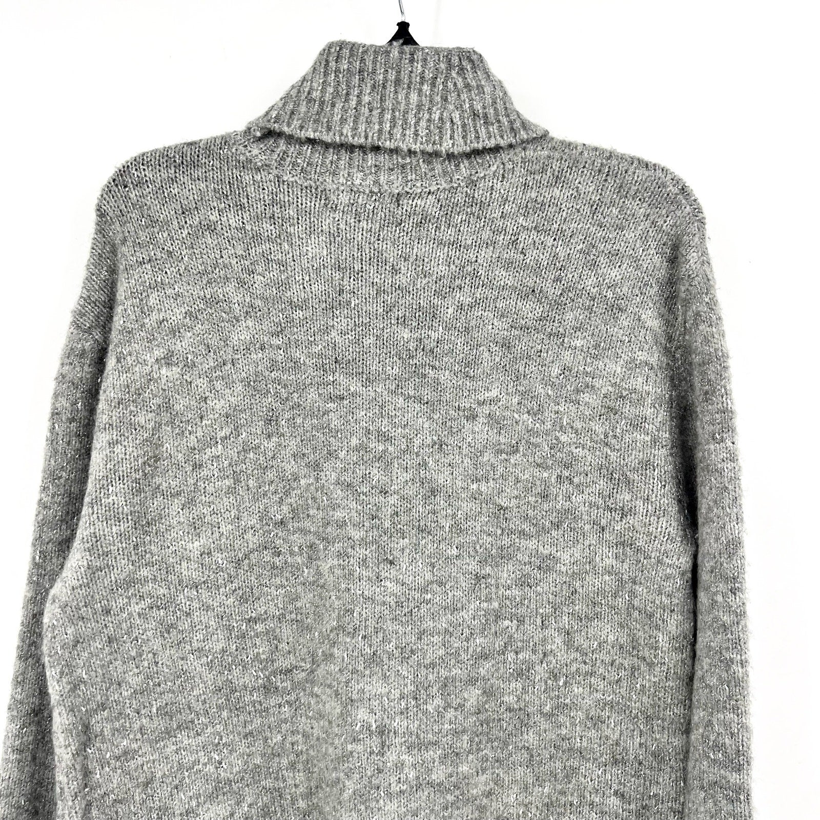 STEVE MADDEN Women's Abbie Sweater Dress Medium Heather Grey Turtleneck NWT