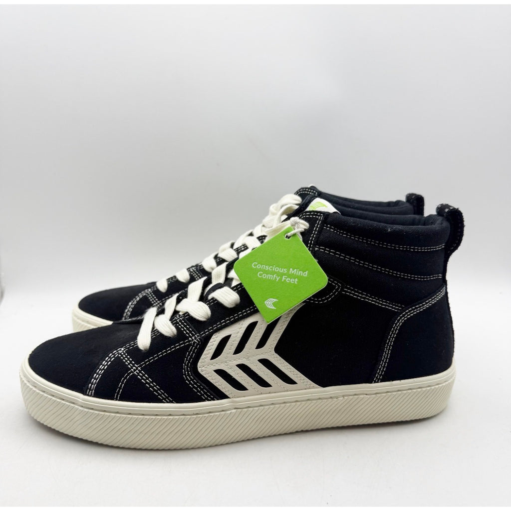 Cariuma Mens Catiba Pro High Top Sneakers US 11 EU 44 Black Suede Contrast NIB