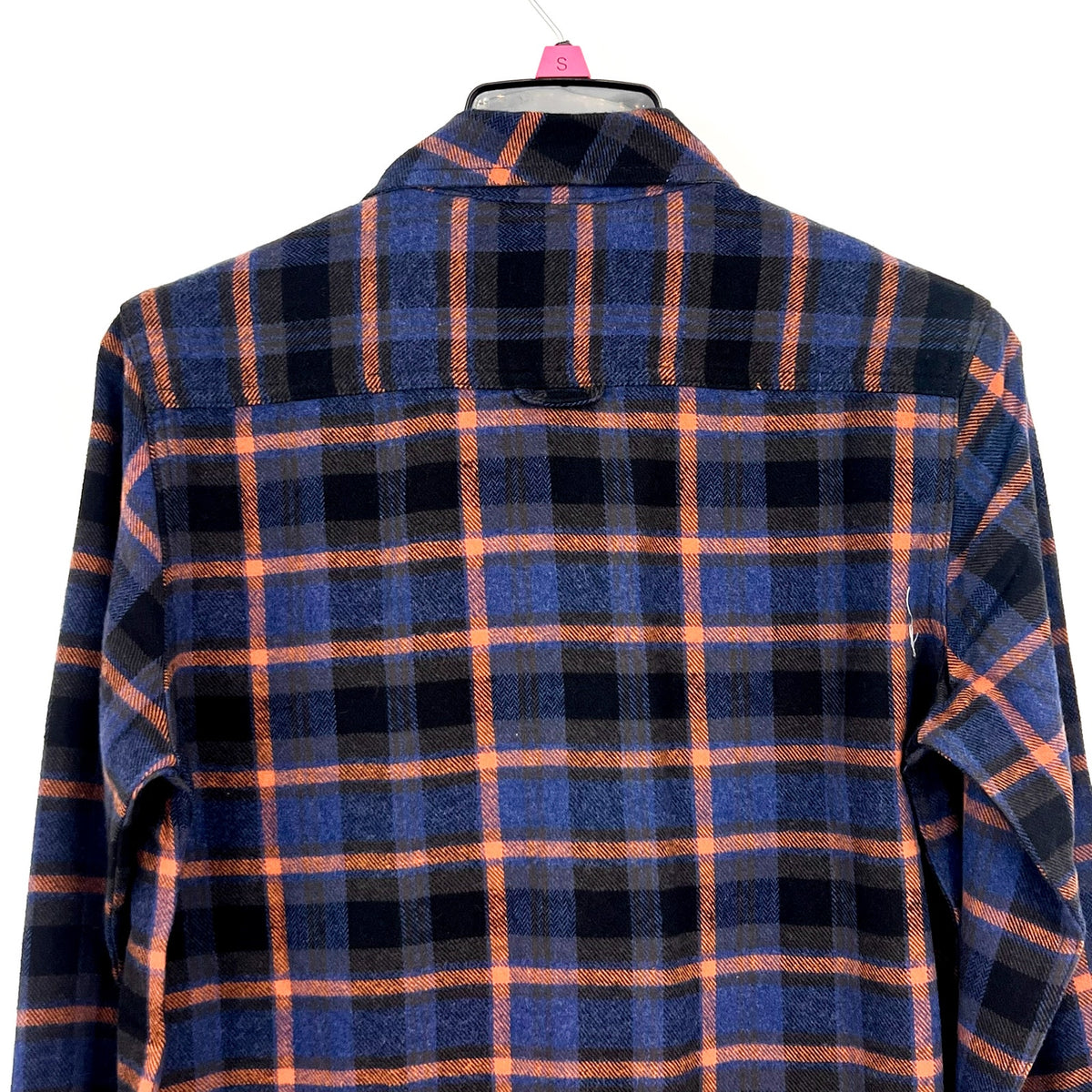 PRANA Women's Golden Canyon Flannel Shirt XS Rich Sapphire Blue Plaid NWT
